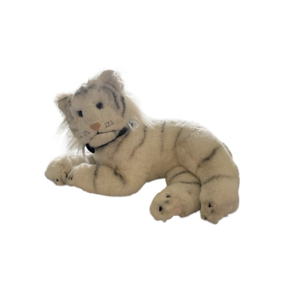 21” Siegfried And Roy Laying White Tiger Plush Kashmir Name Collar Cat Soft Rare
